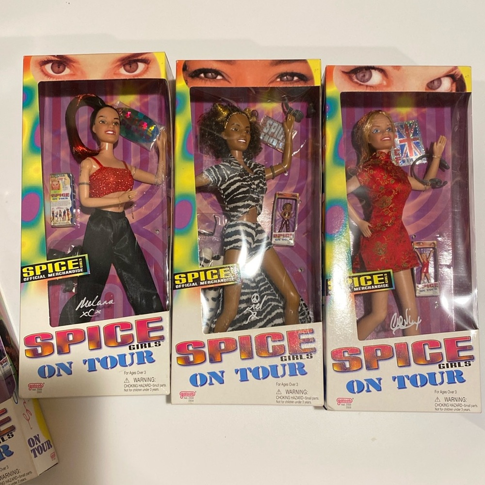 Spice Girls On Tour Barbie Dolls Action Figures - set of 5